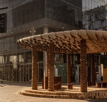 Of Palm Pavilion work by Wood world Decor